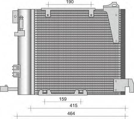 MAGNETI MARELLI 350203263000 Конденсатор, кондиціонер