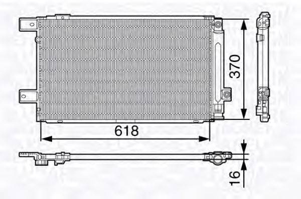 MAGNETI MARELLI 350203676000 Конденсатор, кондиціонер