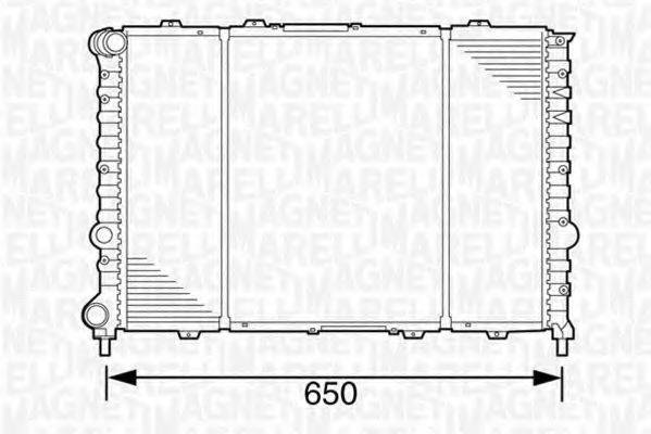 MAGNETI MARELLI 350213100700 Радіатор, охолодження двигуна