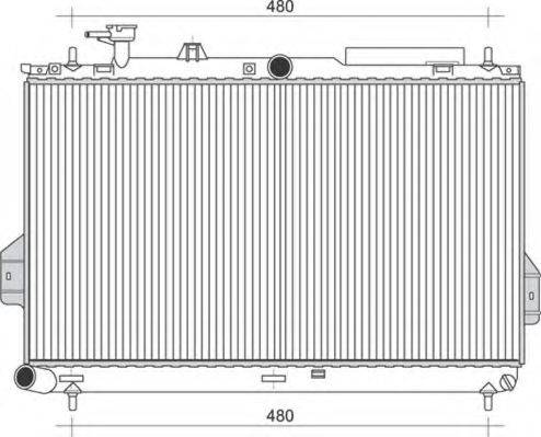 MAGNETI MARELLI 350213110400 Радіатор, охолодження двигуна