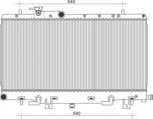 MAGNETI MARELLI 350213115200 Радіатор, охолодження двигуна