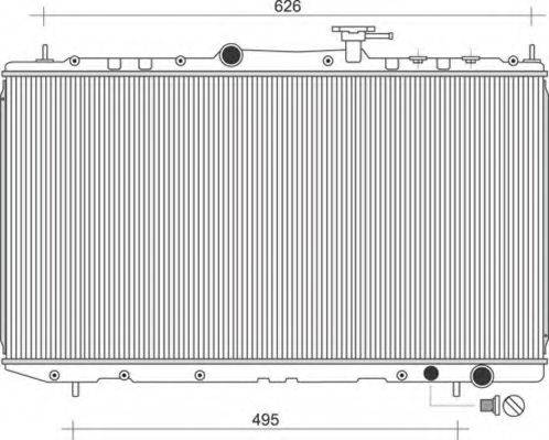 MAGNETI MARELLI 350213116300 Радіатор, охолодження двигуна