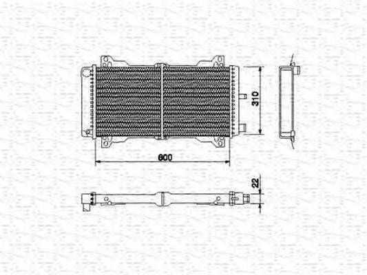 MAGNETI MARELLI 350213458000 Радіатор, охолодження двигуна