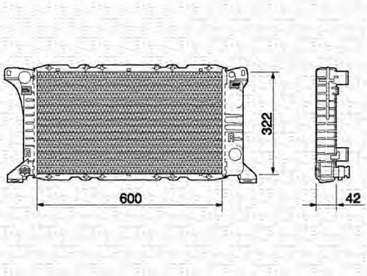 MAGNETI MARELLI 350213513000 Радіатор, охолодження двигуна