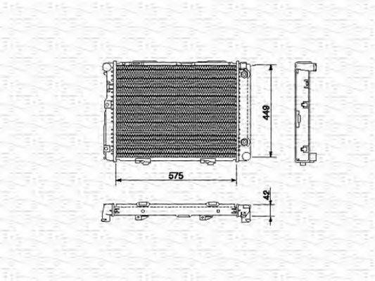 MAGNETI MARELLI 350213532000 Радіатор, охолодження двигуна