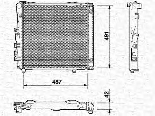 MAGNETI MARELLI 350213540000 Радіатор, охолодження двигуна