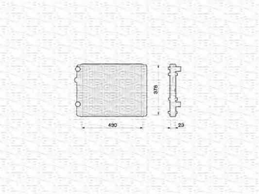 MAGNETI MARELLI 350213778000 Радіатор, охолодження двигуна