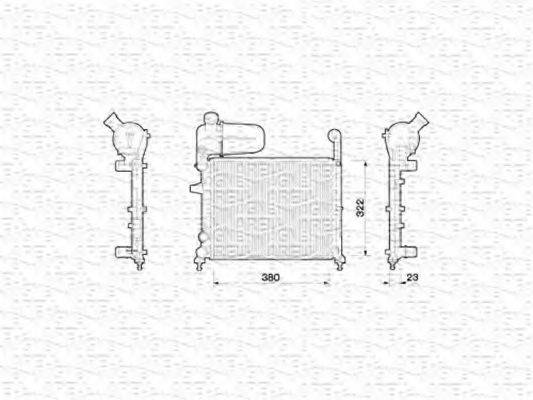 MAGNETI MARELLI 350213787000 Радіатор, охолодження двигуна