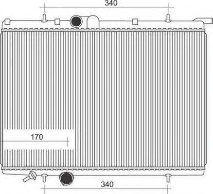 MAGNETI MARELLI 350213882000 Радіатор, охолодження двигуна