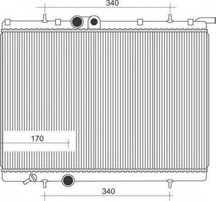 MAGNETI MARELLI 350213883000 Радіатор, охолодження двигуна