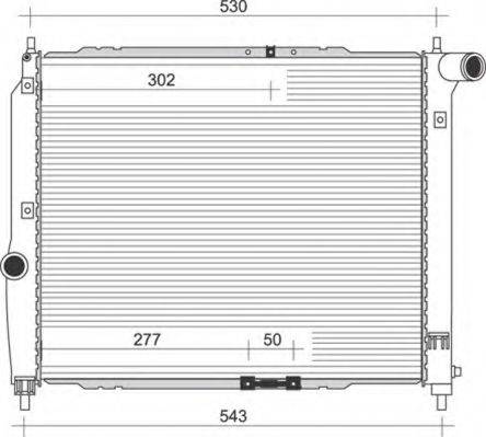 MAGNETI MARELLI 350213891000 Радіатор, охолодження двигуна