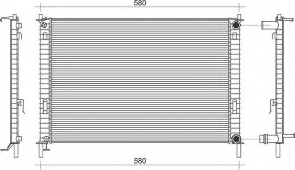 MAGNETI MARELLI 350213919000 Радіатор, охолодження двигуна