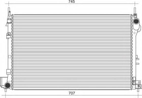MAGNETI MARELLI 350213969000 Радіатор, охолодження двигуна