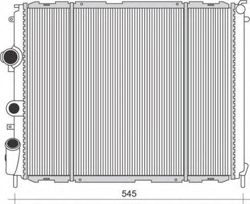 MAGNETI MARELLI 350213988000 Радіатор, охолодження двигуна