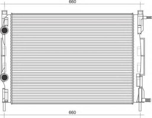 MAGNETI MARELLI 350213998000 Радіатор, охолодження двигуна