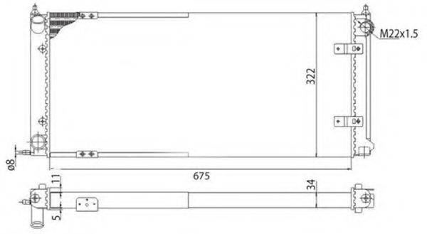 MAGNETI MARELLI 350213272003 Радіатор, охолодження двигуна