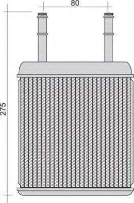 MAGNETI MARELLI 350218285000 Теплообмінник, опалення салону
