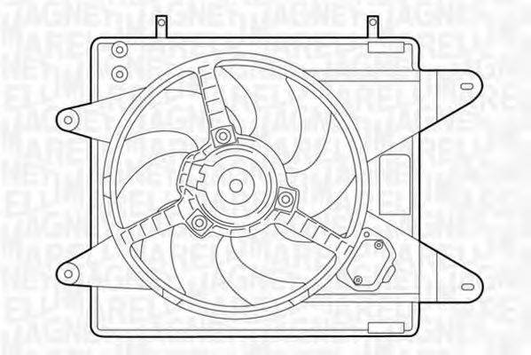 MAGNETI MARELLI 069422004010 Вентилятор, охолодження двигуна