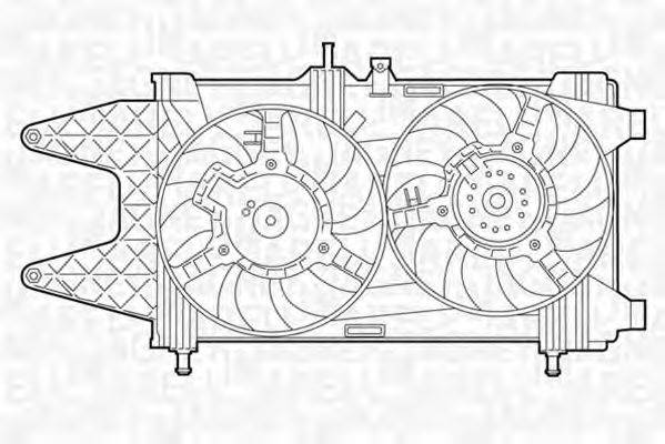 MAGNETI MARELLI 069422013010 Вентилятор, охолодження двигуна