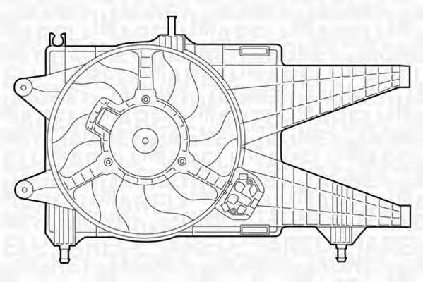 MAGNETI MARELLI 069422020010 Вентилятор, охолодження двигуна