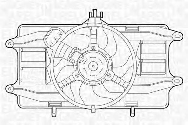 MAGNETI MARELLI 069422023010 Вентилятор, охолодження двигуна