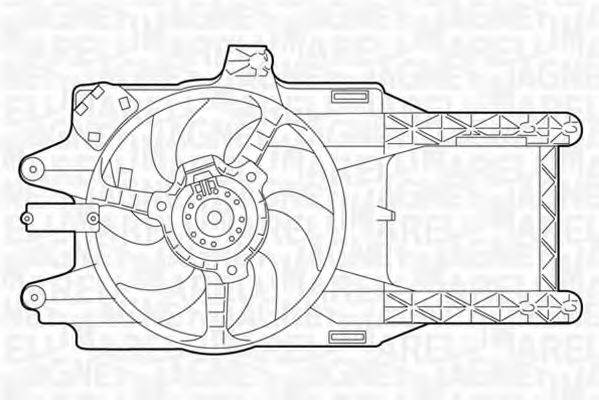 MAGNETI MARELLI 069422028010 Вентилятор, охолодження двигуна