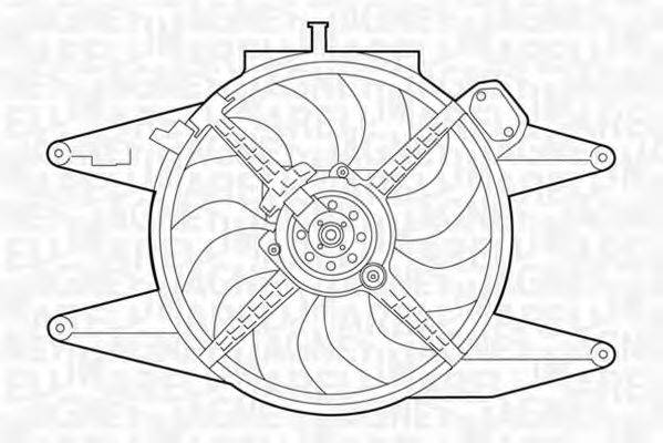 MAGNETI MARELLI 069422041010 Вентилятор, охолодження двигуна