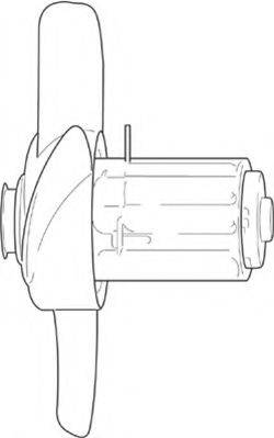 MAGNETI MARELLI 069422224010 Вентилятор, охолодження двигуна