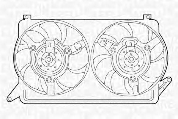 MAGNETI MARELLI 069422244010 Вентилятор, охолодження двигуна