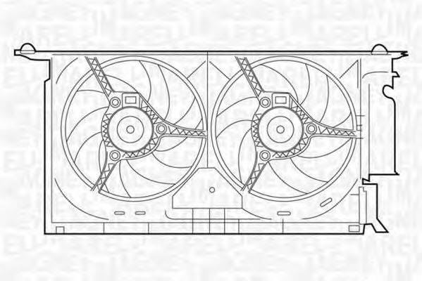 MAGNETI MARELLI 069422289010 Вентилятор, охолодження двигуна