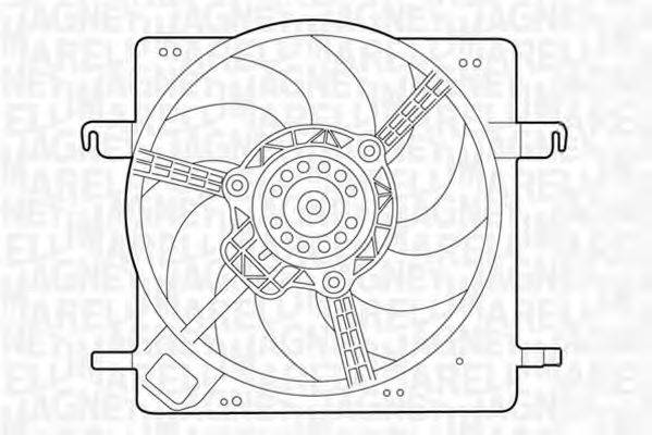 MAGNETI MARELLI 069422313010 Вентилятор, охолодження двигуна