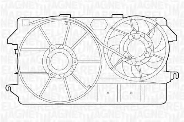 MAGNETI MARELLI 069422321010 Вентилятор, охолодження двигуна