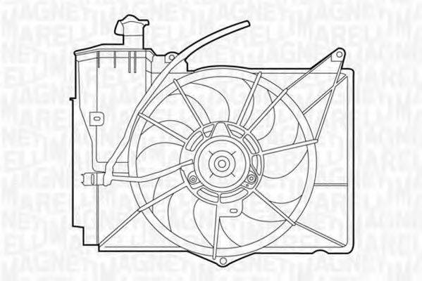 MAGNETI MARELLI 069422358010 Вентилятор, охолодження двигуна