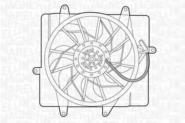 MAGNETI MARELLI 069422369010 Вентилятор, охолодження двигуна