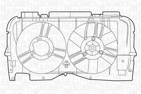 MAGNETI MARELLI 069422371010 Вентилятор, охолодження двигуна