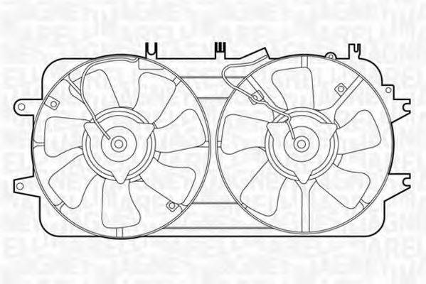 MAGNETI MARELLI 069422411010 Вентилятор, охолодження двигуна