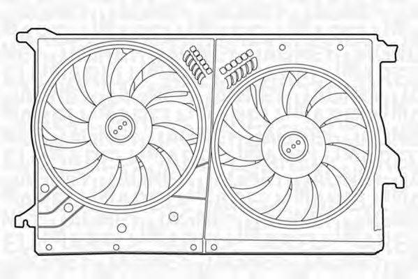 MAGNETI MARELLI 069422439010 Вентилятор, охолодження двигуна