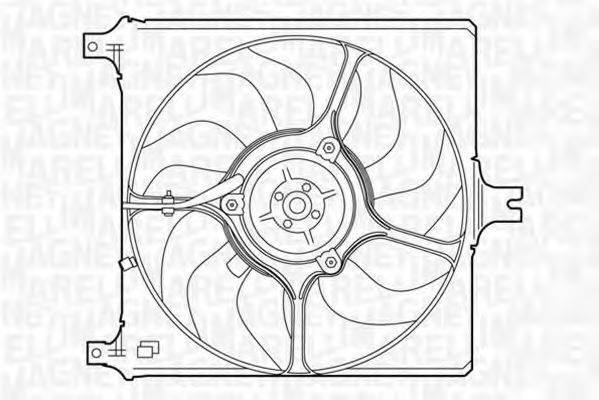 MAGNETI MARELLI 069422443010 Вентилятор, охолодження двигуна