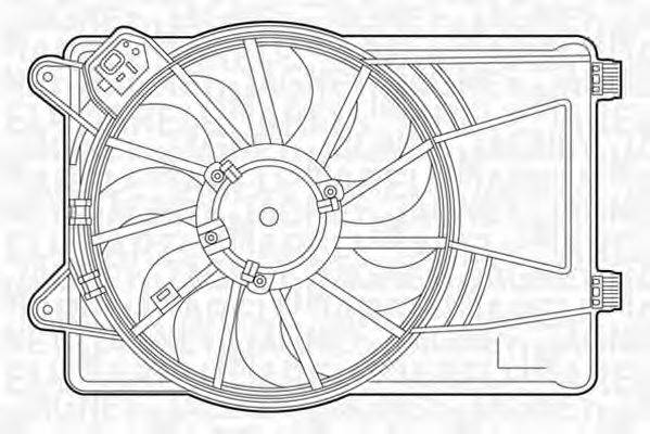 MAGNETI MARELLI 069422455010 Вентилятор, охолодження двигуна