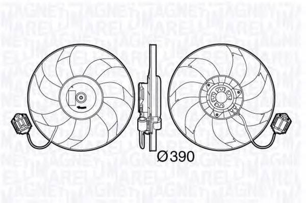 MAGNETI MARELLI 069422585010 Вентилятор, охолодження двигуна