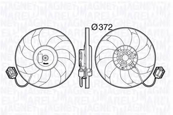 MAGNETI MARELLI 069422588010 Вентилятор, охолодження двигуна