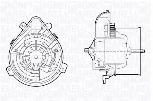 MAGNETI MARELLI 069412694010 Вентилятор салону