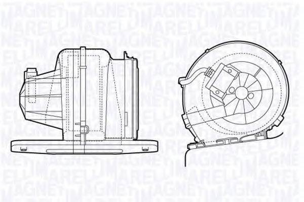 MAGNETI MARELLI 069412709010 Вентилятор салону