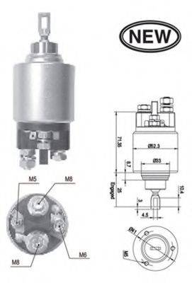 MAGNETI MARELLI 940113050555 Тягове реле, стартер