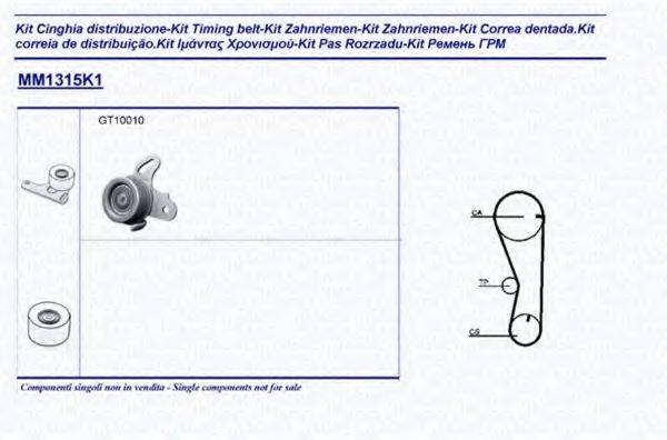 MAGNETI MARELLI 341313151101 Комплект ременя ГРМ