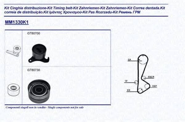 MAGNETI MARELLI 341313301101 Комплект ременя ГРМ