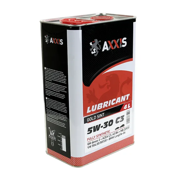 Олива моторн. AXXIS 5W-30 C3 504/507 (Каністра 4л)