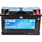 Акумулятор 80Ah-12v Exide AGM (315х175х190), R, EN800