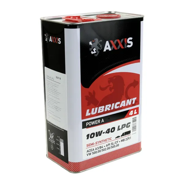 Олива моторн. AXXIS 10W-40 LPG Power A (Каністра 4л)